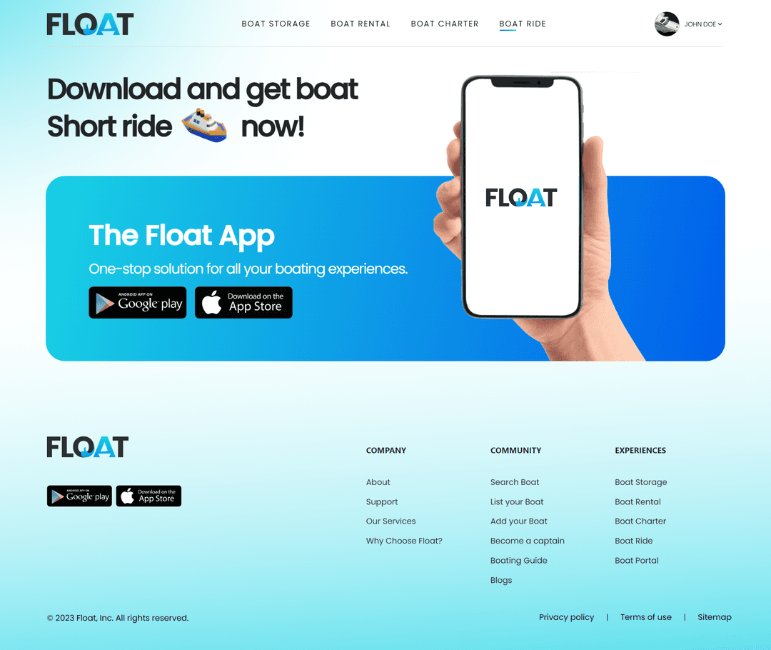 Boat Storage, Booking and Management App