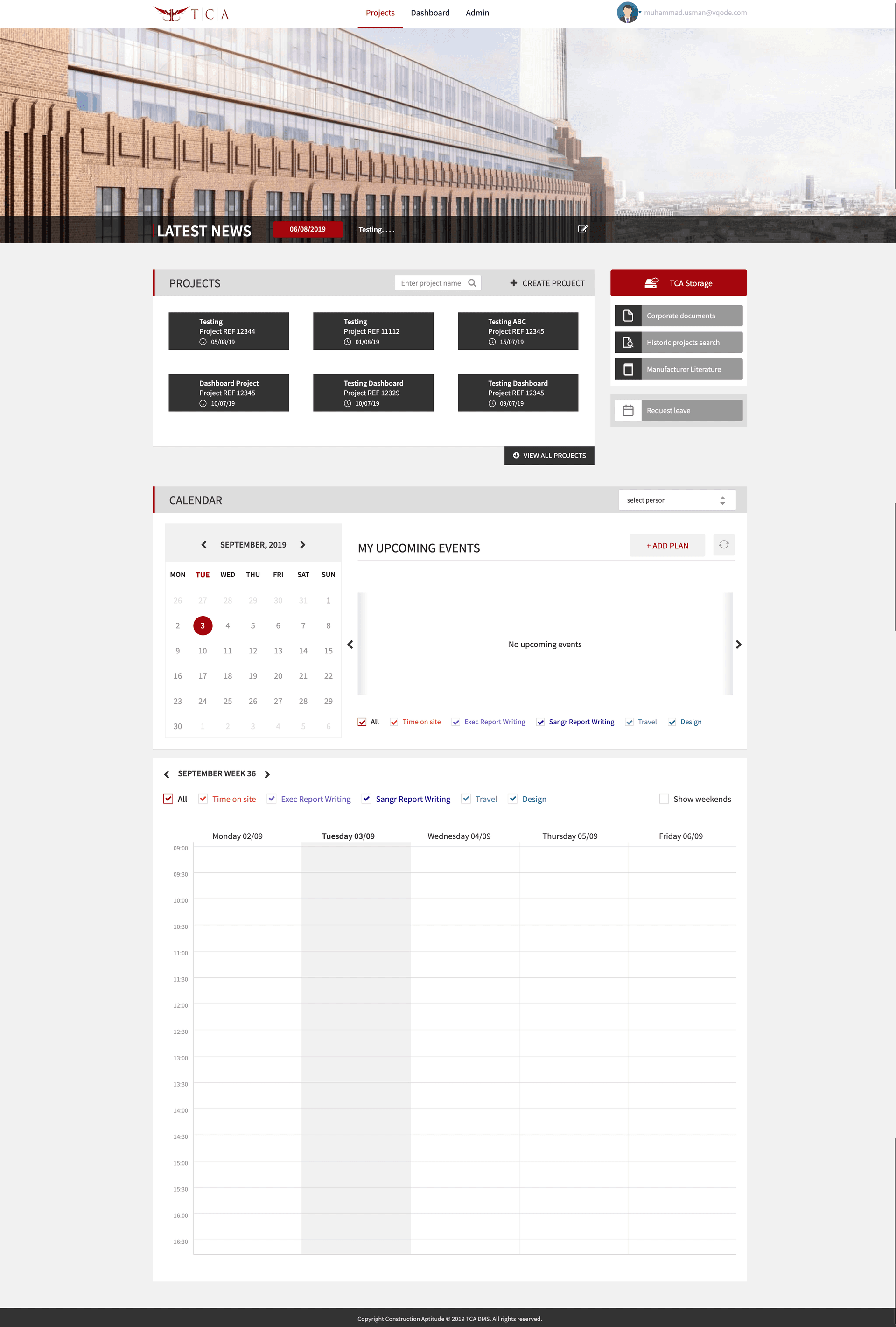 Calendaring with Secure Data Management