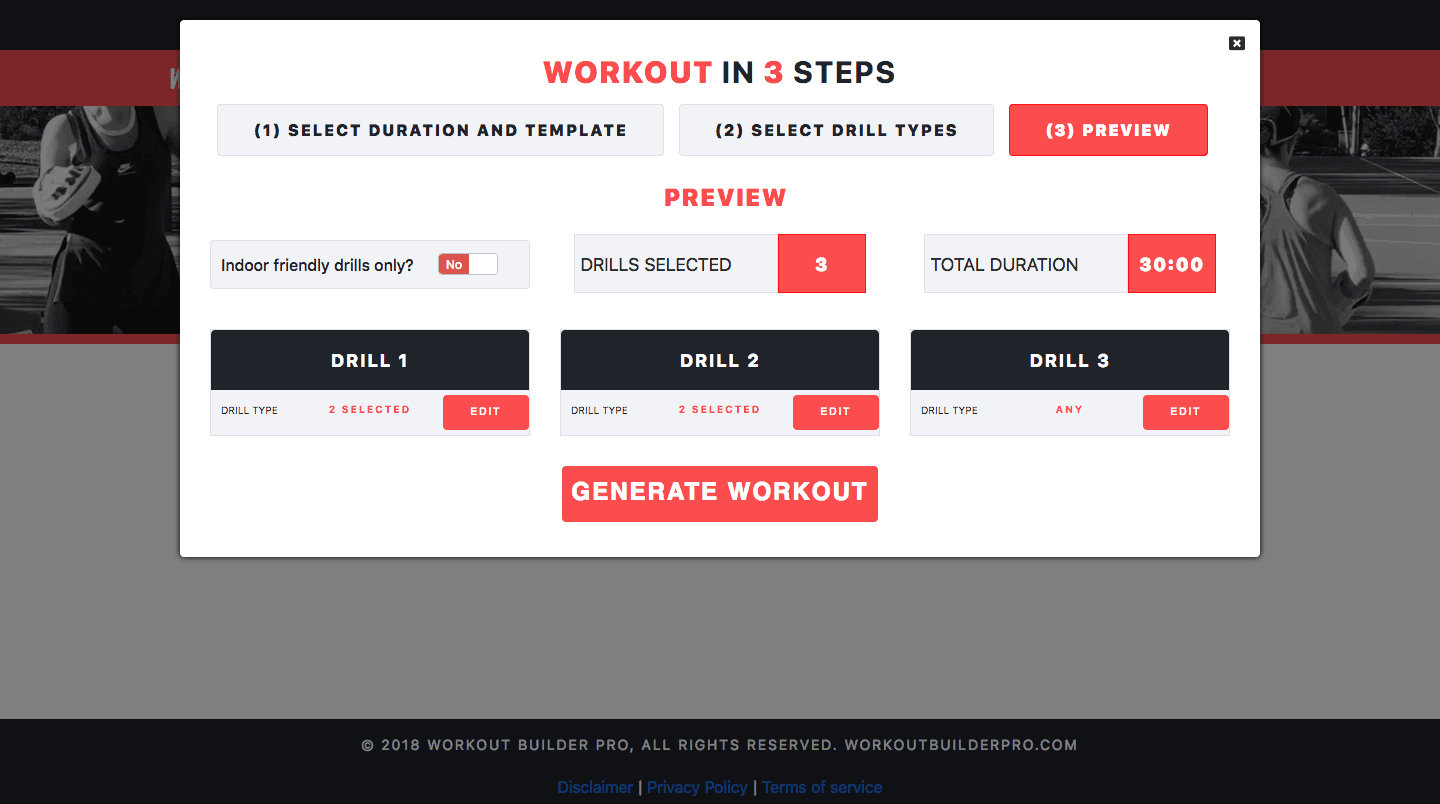 Online Dynamic Workout Planner